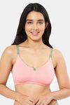 Amante Double Layered Non Wired Full Coverage T-Shirt Bra - Candlelightpeach Olivegreen — thumbnail 1